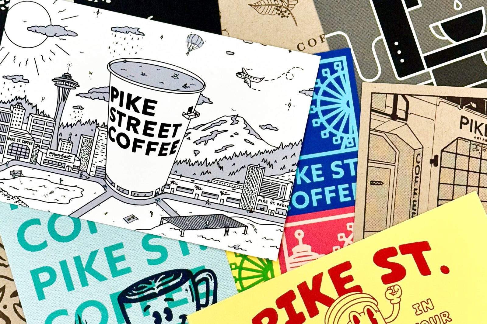 Custom Postcards for Pike Street Coffee