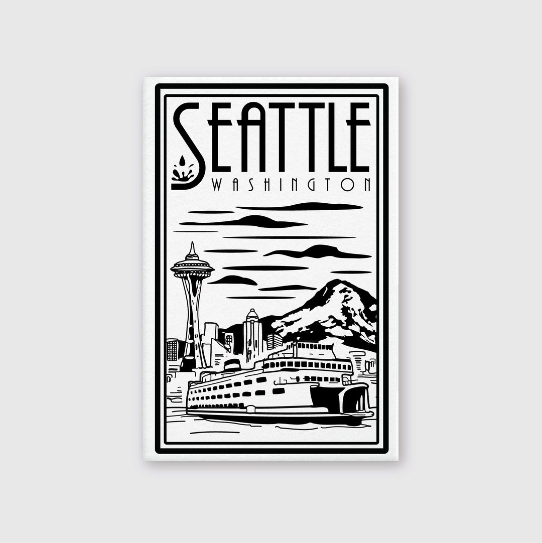 Seattle Lino Postcard