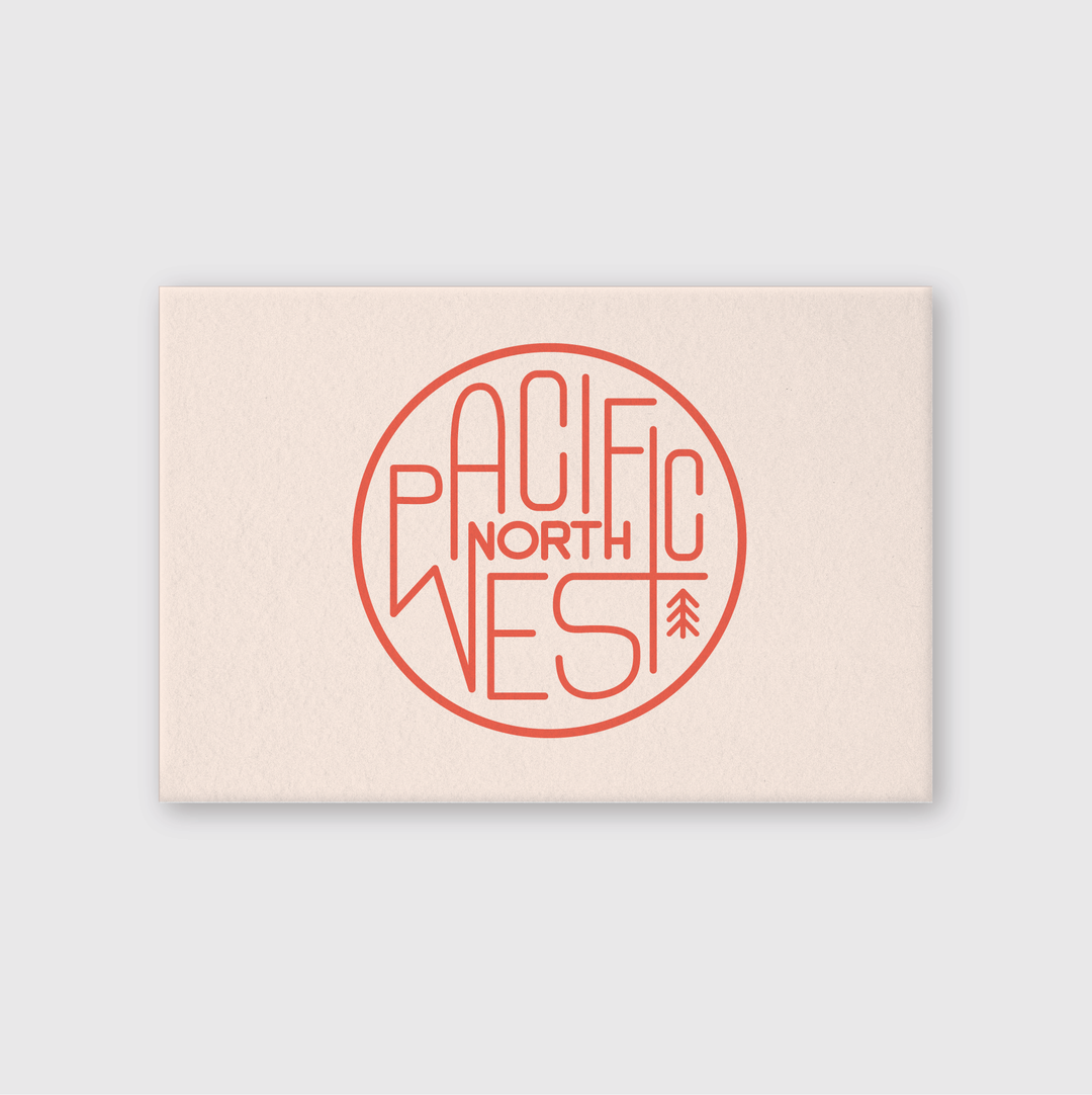 PNW Circle Emblem Postcard - Pike Street Press