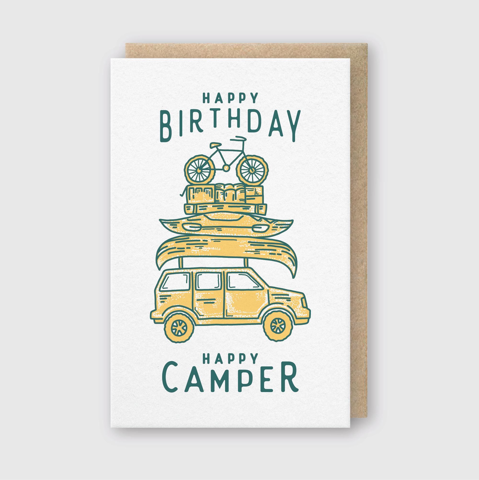 happy birthday camper Happy Camper Birthday Greeting Card – Pike Street Press