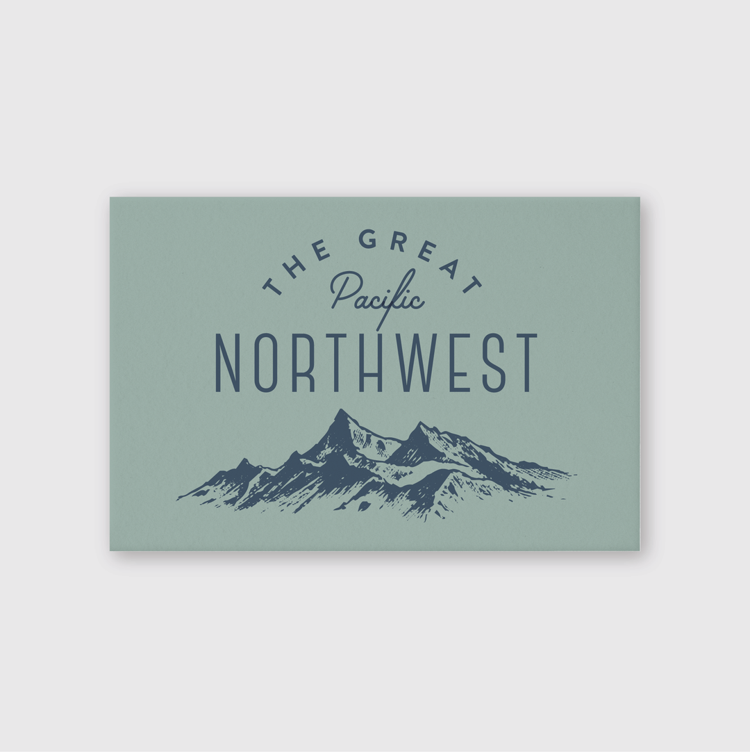 Great PNW Mountainscape Postcard - Pike Street Press