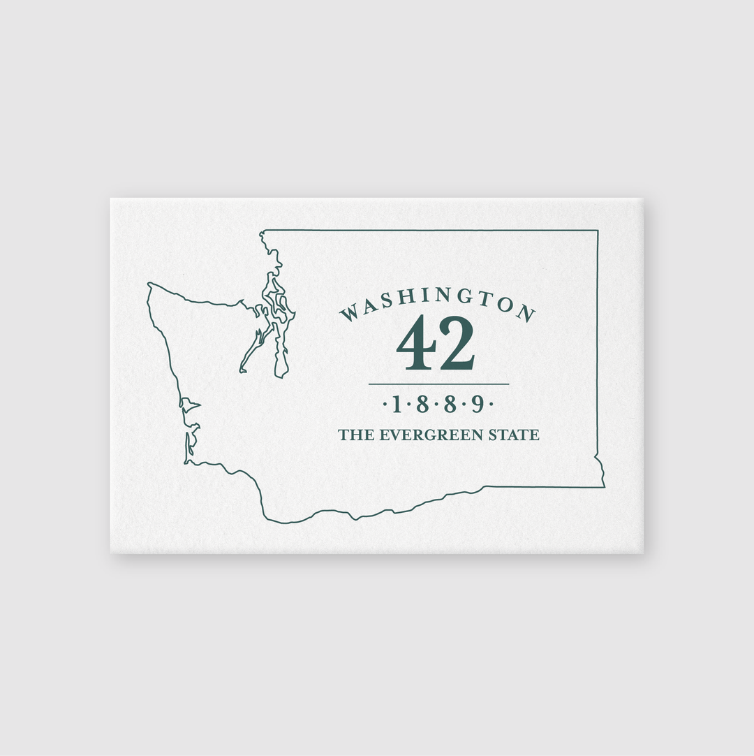 The Evergreen State Washington 42 Postcard - Pike Street Press