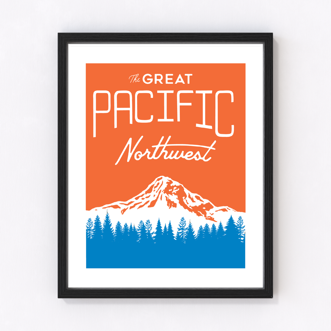 Great Pacific Northwest Neon Art Print