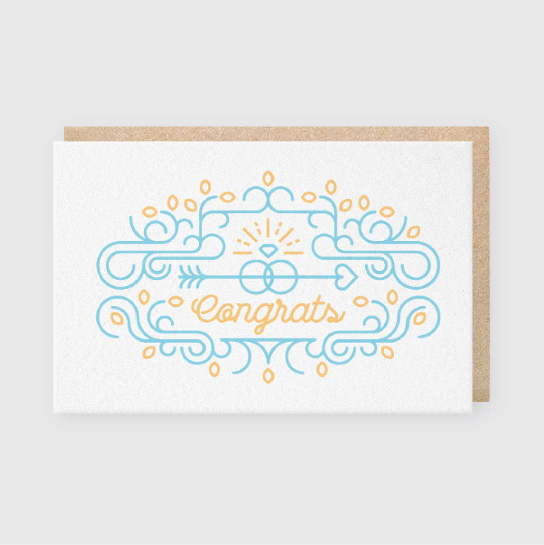 Congrats Rings Greeting Card (*Ltd)