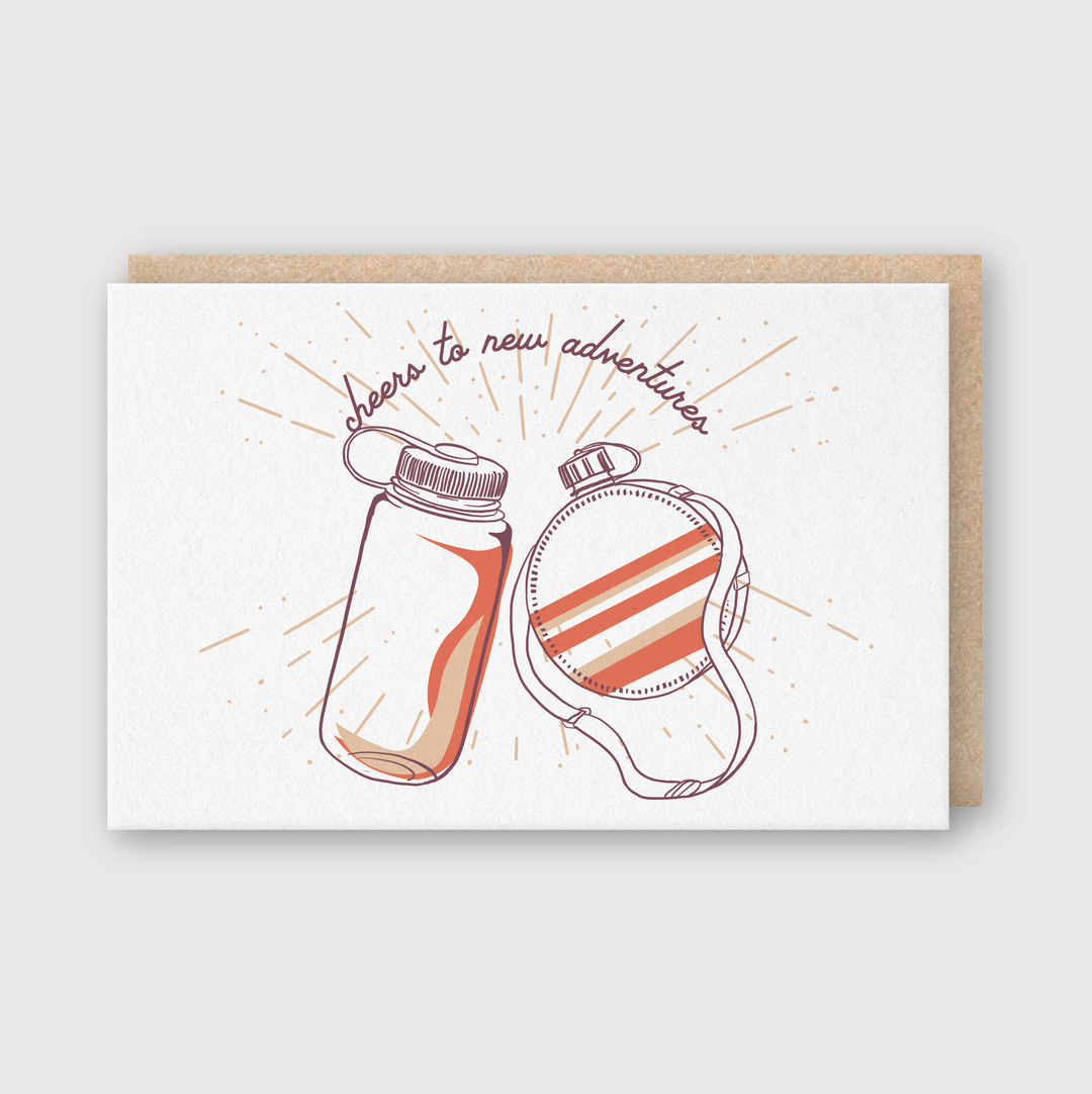 Cheers to New Adventures Greeting Card (*Ltd)