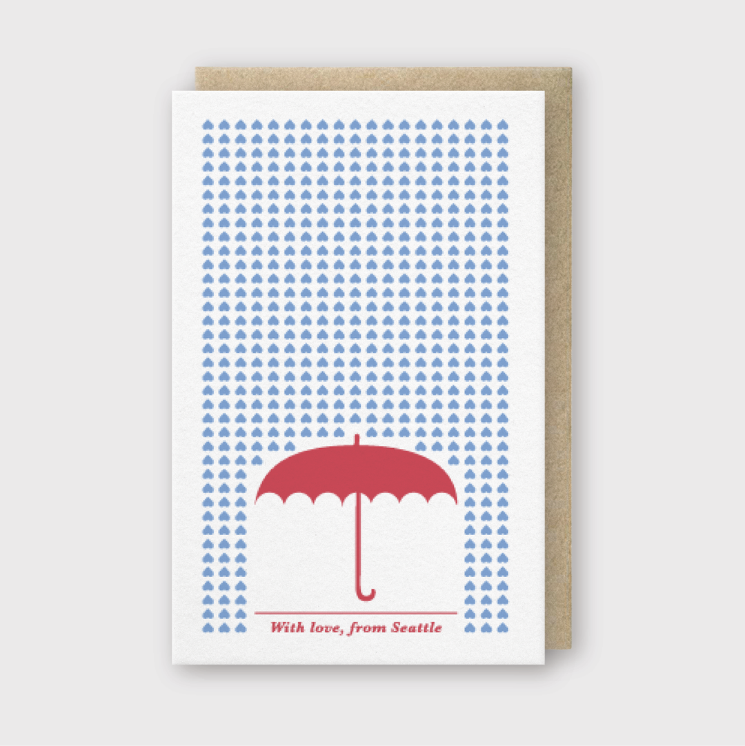 With Love From Seattle Greeting Card