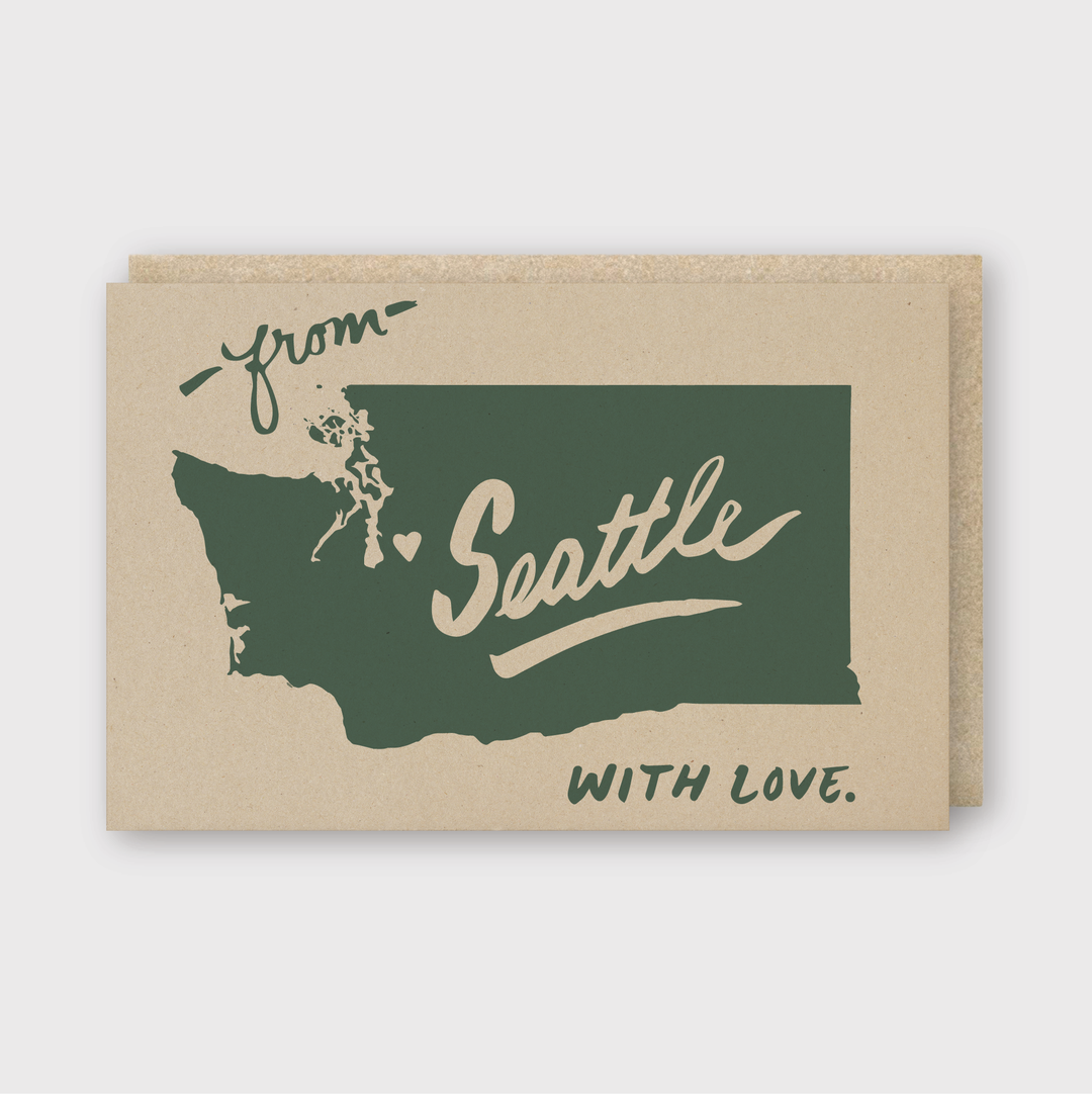 Greetings From Seattle Greeting Card