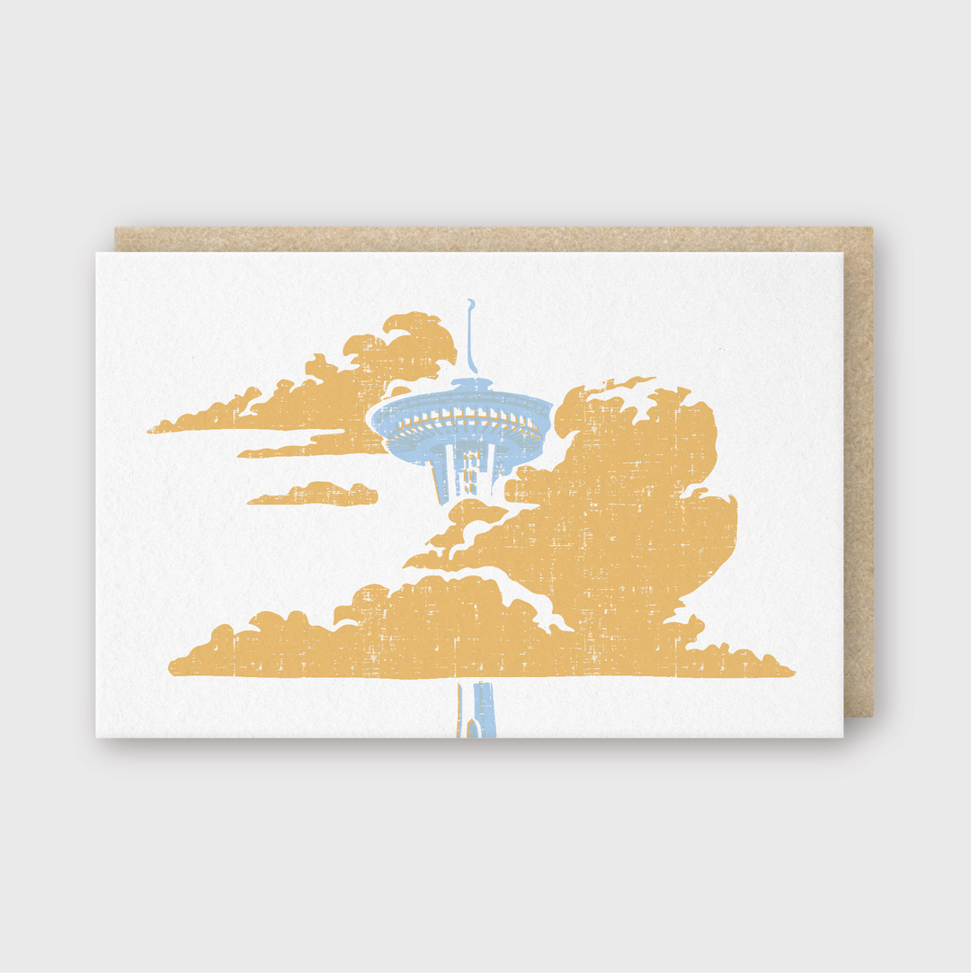 Needle Sunset Greeting Card