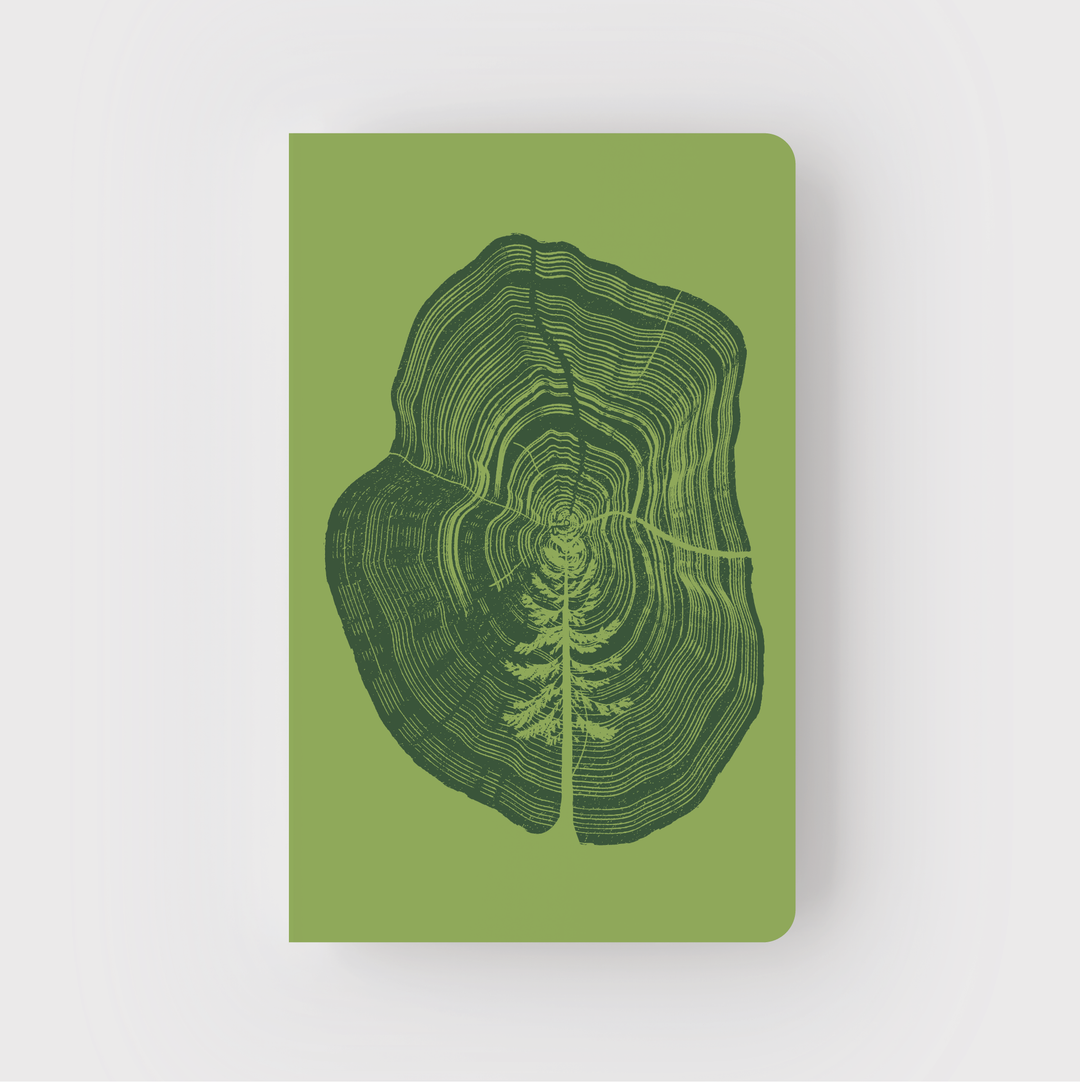 Tree in Stump Letterpress Notebook