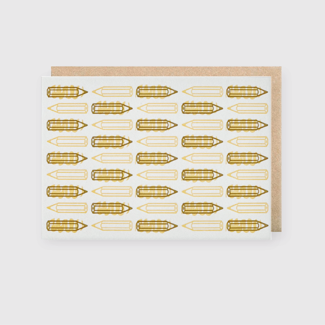 Pencil Pattern Greeting Card (*Ltd)
