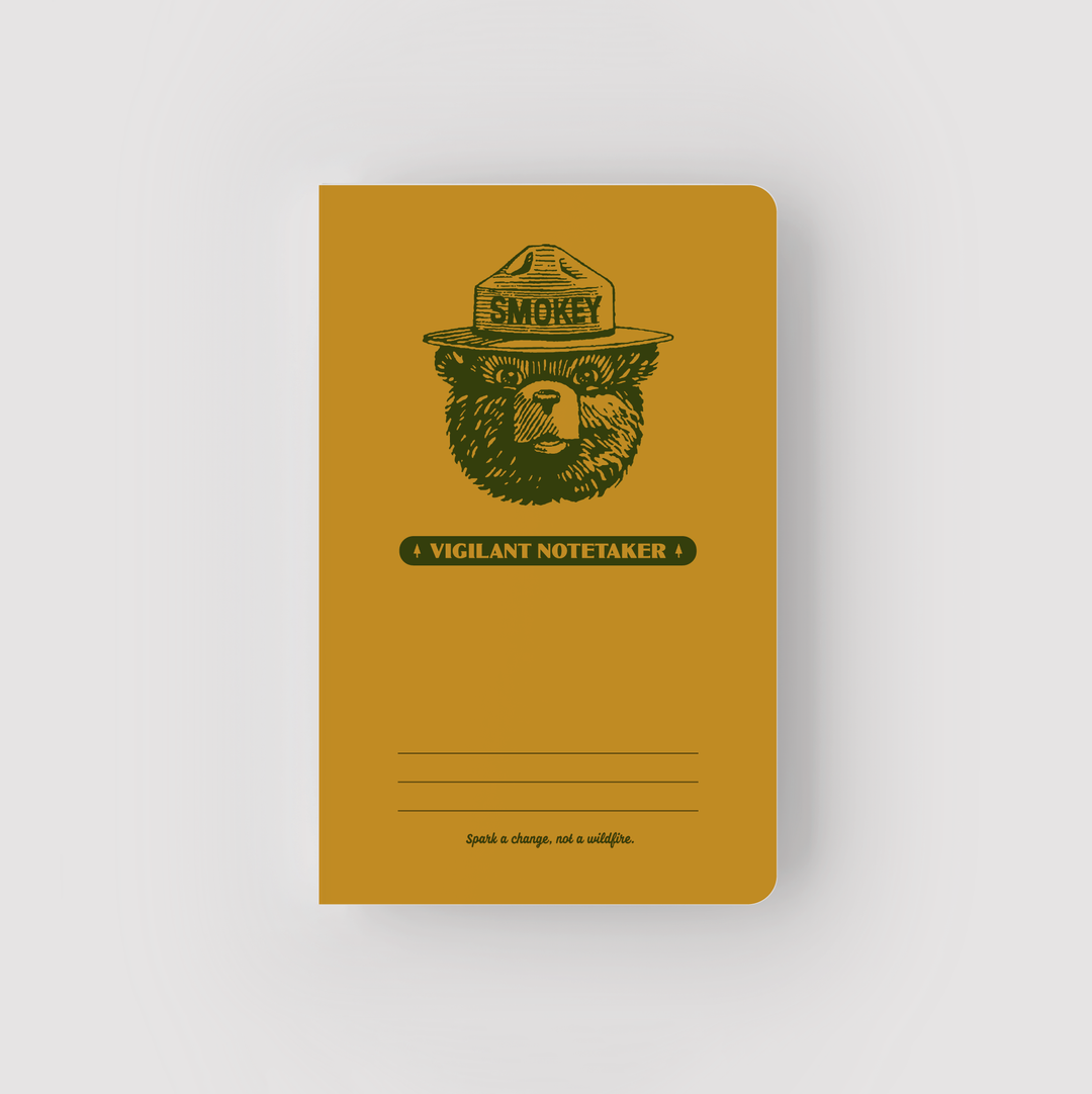 Smokey Bear Vigilant Notetaker Mini Notebook