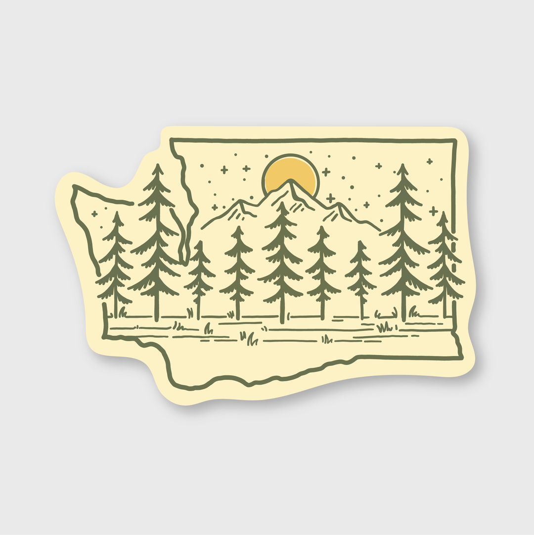Washington Forest Vibes Sticker