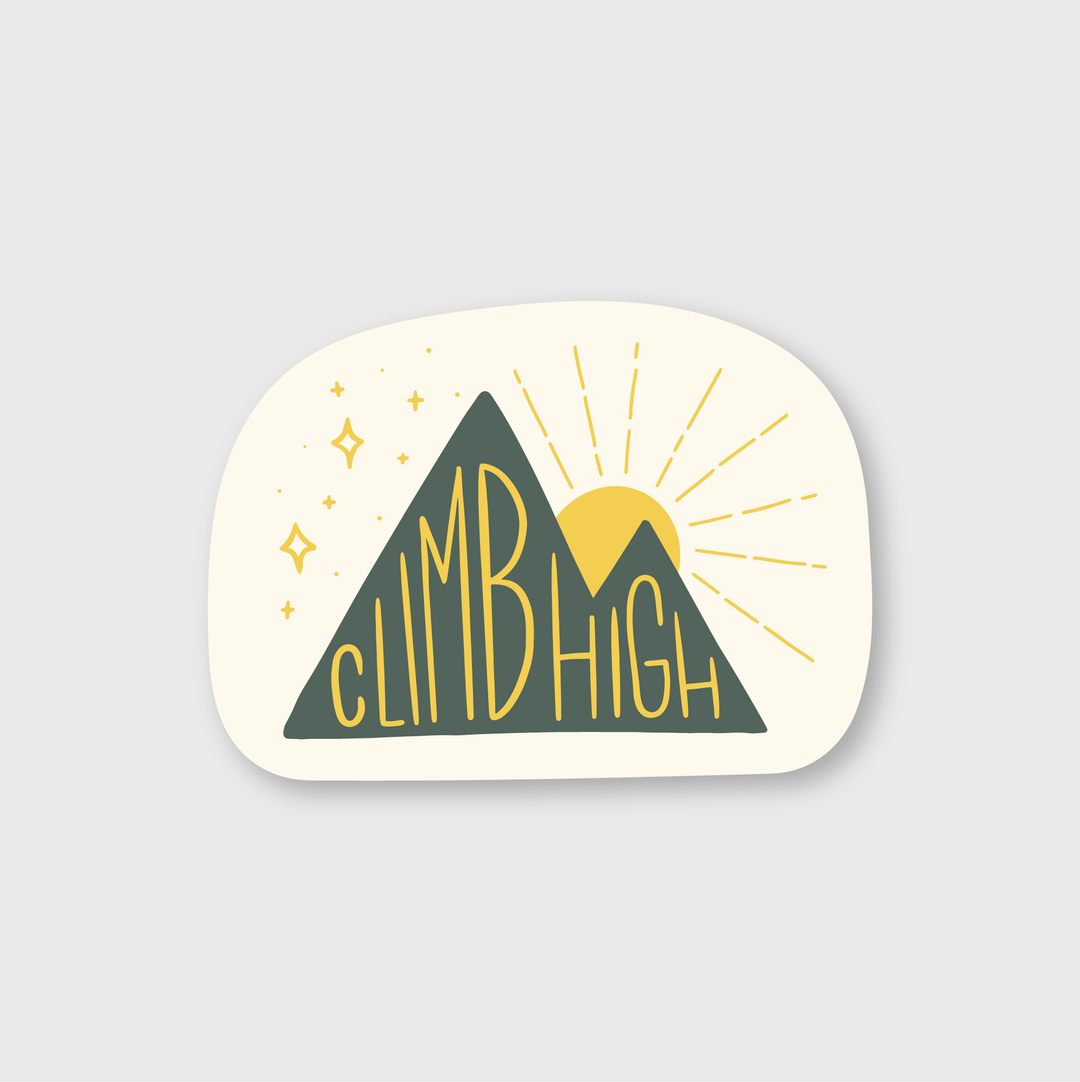 Climb High Sticker