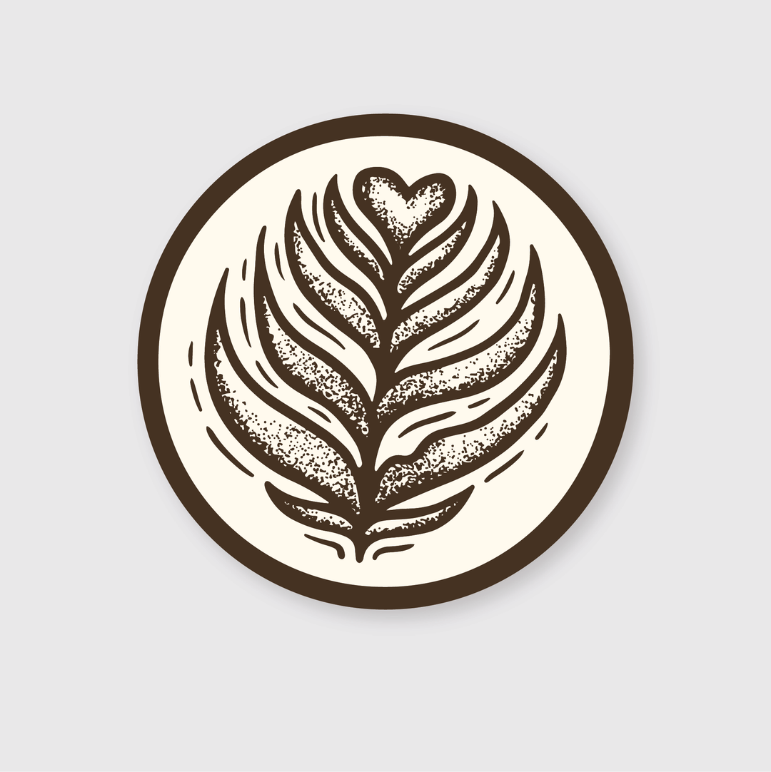 Latte Art Sticker