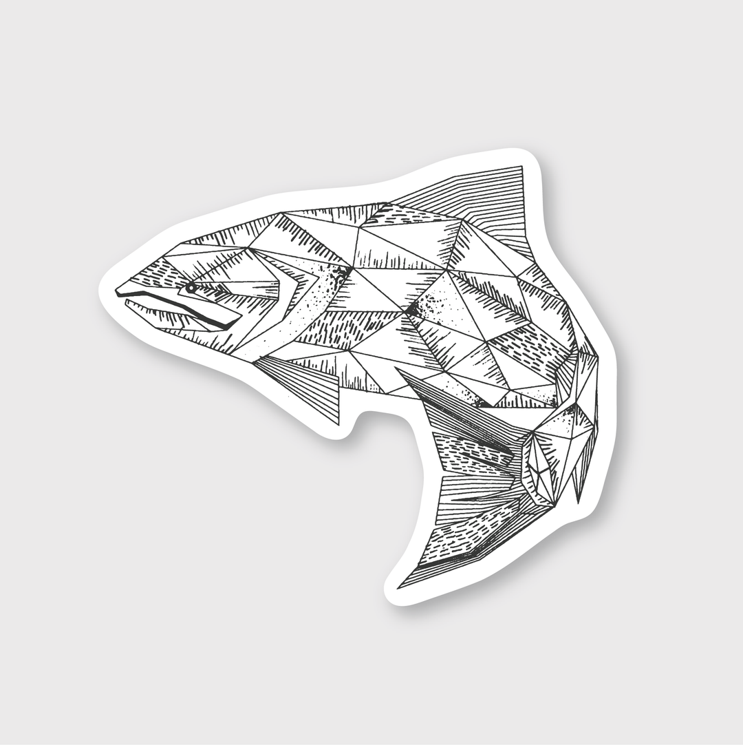 Geo Fish Sticker