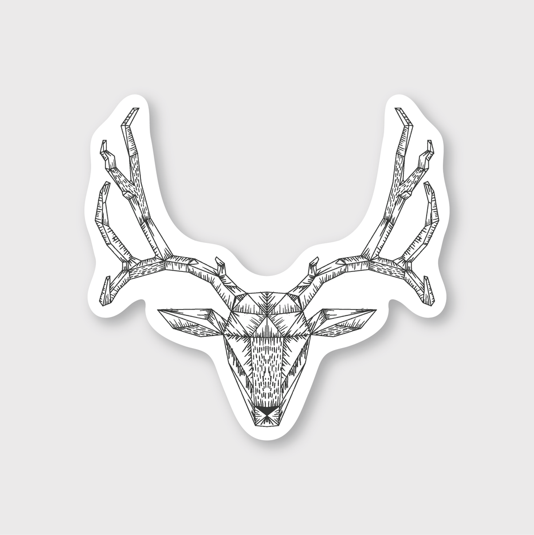Geo Deer Sticker