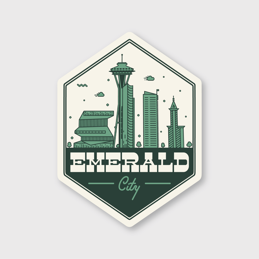 Emerald City Badge Sticker