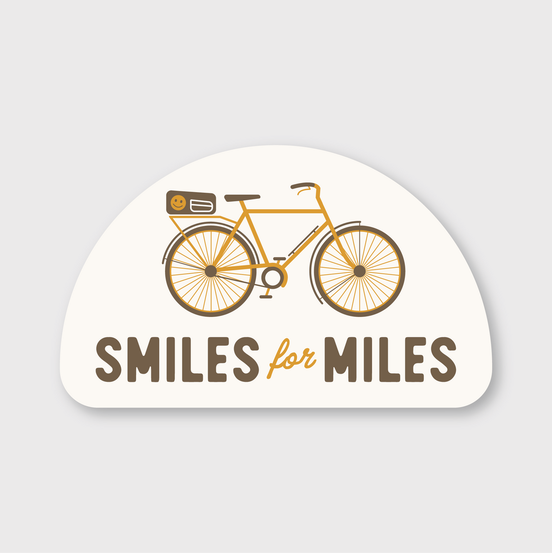 Smiles for Miles Sticker