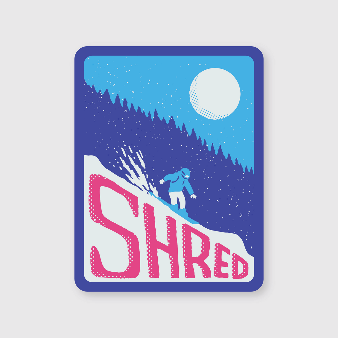 Shred Mountain Sticker
