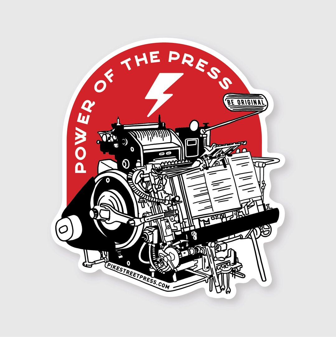 PSP Power of the Press Sticker