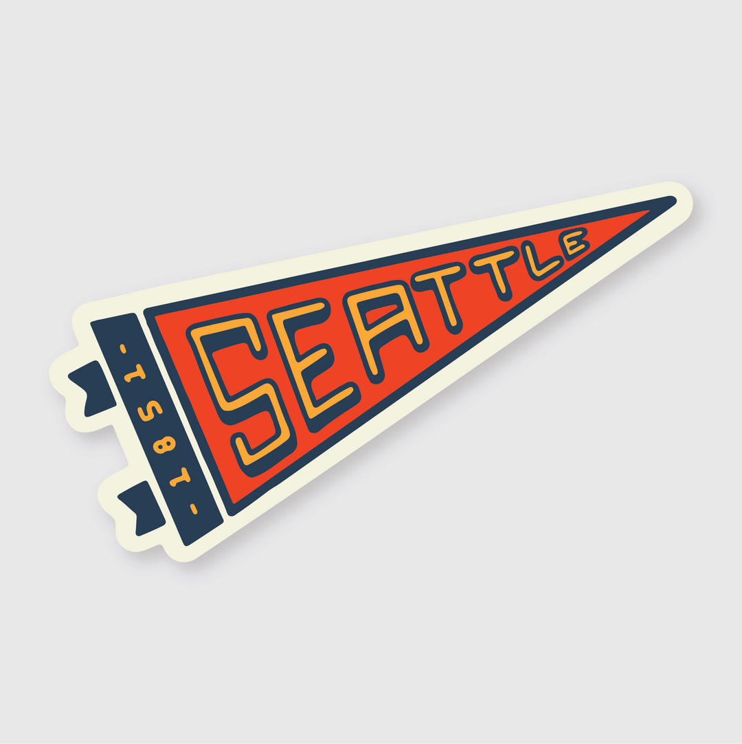 Seattle Pennant Sticker