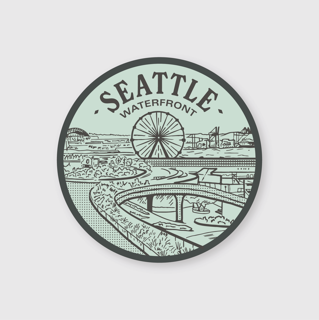 Seattle Waterfront Sticker