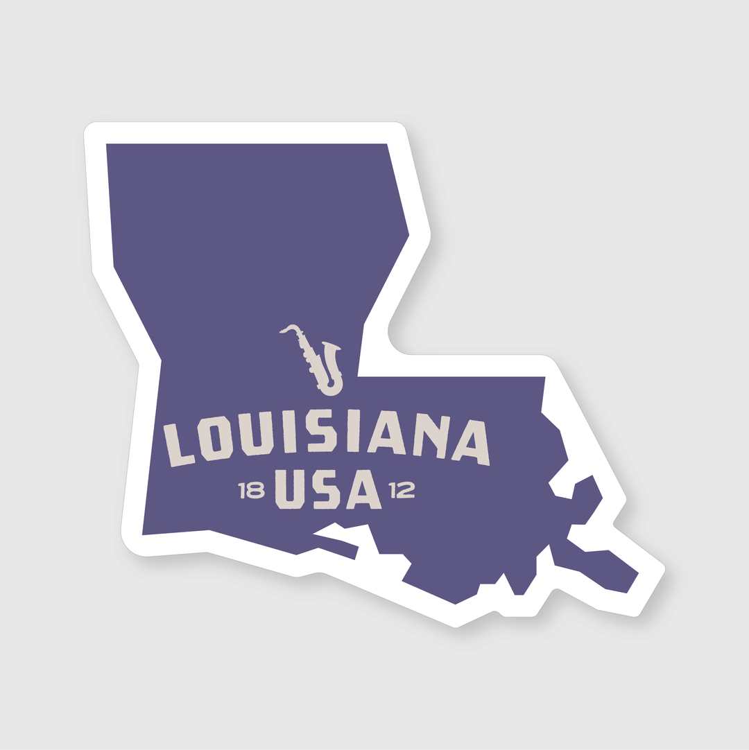 Louisiana Simple Sticker