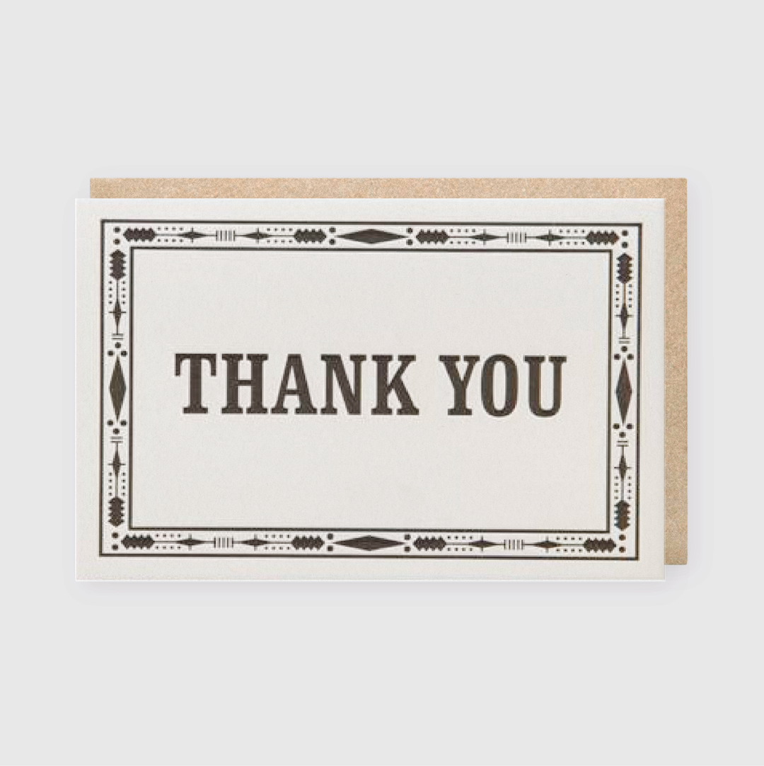 Thank You Border Greeting Card (*Ltd)