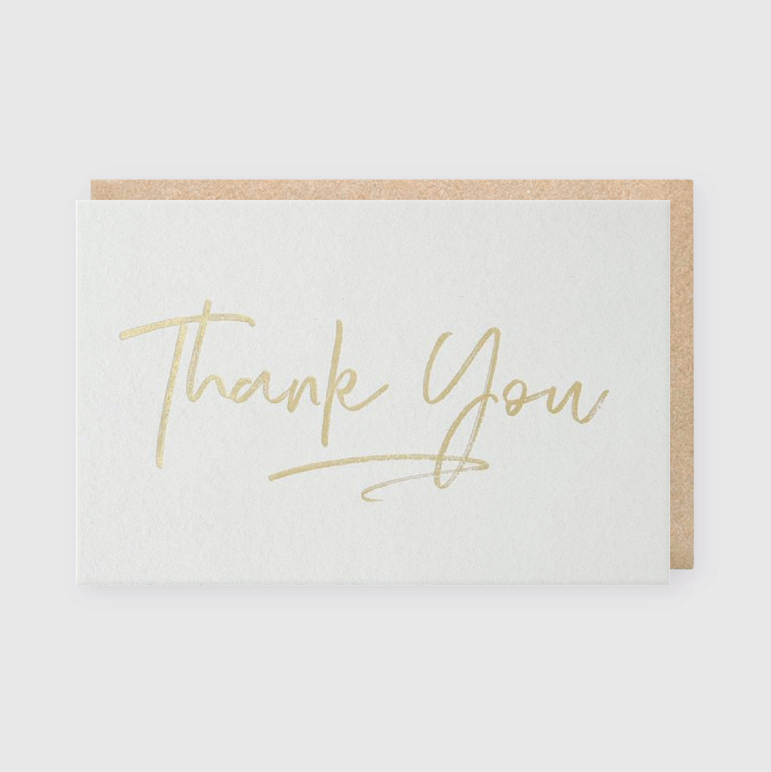 Thank You Foil Greeting Card (*Ltd)