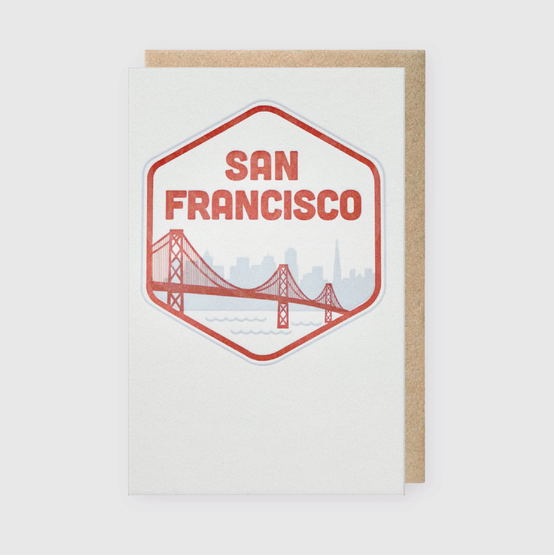 San Francisco Badge Greeting Card (*Ltd)