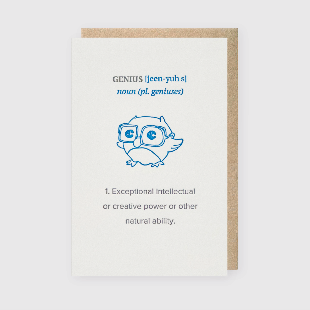 Genius Greeting Card (*Ltd)
