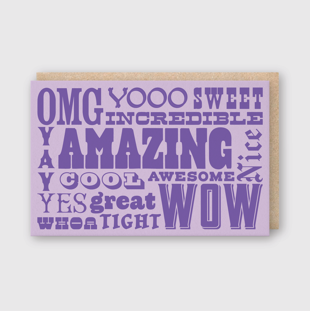 Exclamations Greeting Card