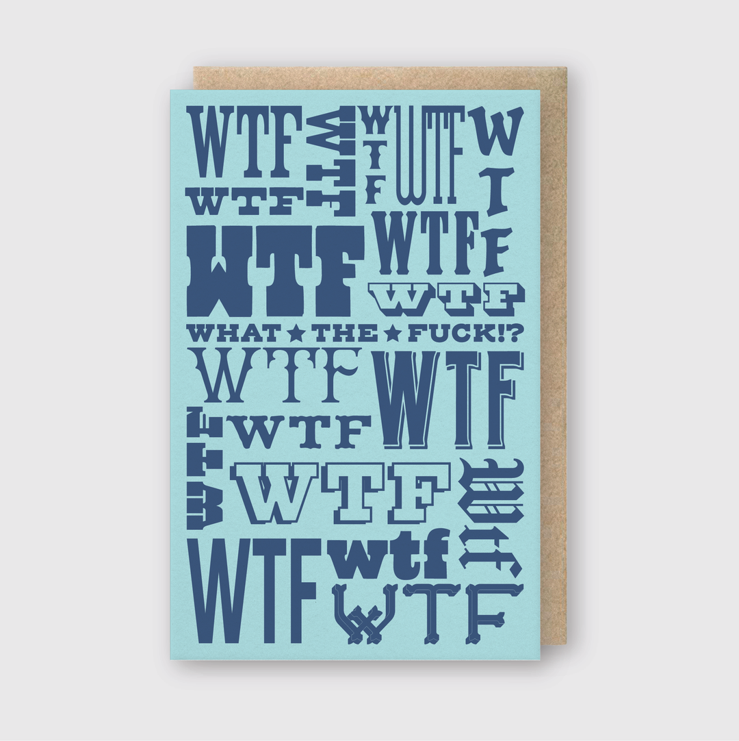 WTF Greeting Card