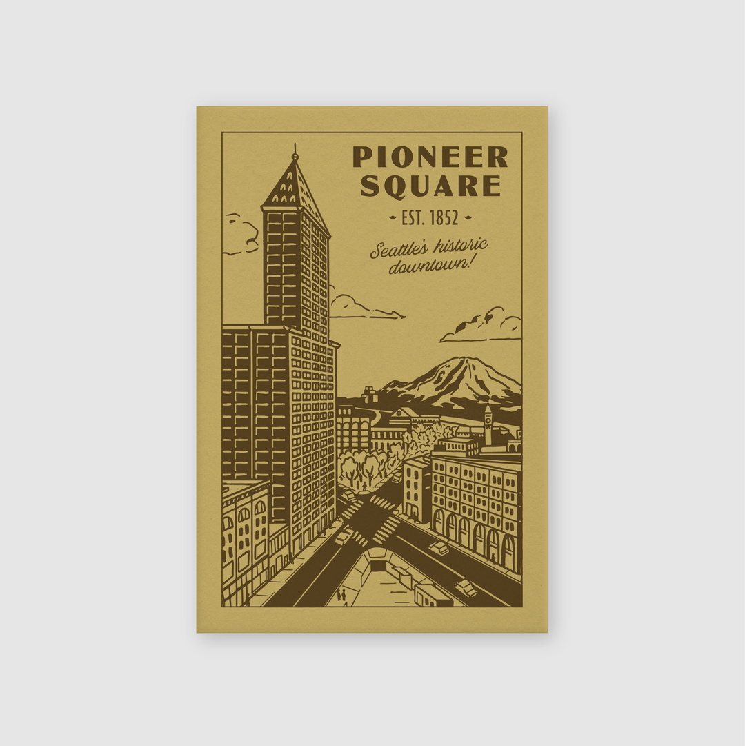 Pioneer Square Seattle Postcard - Pike Street Press