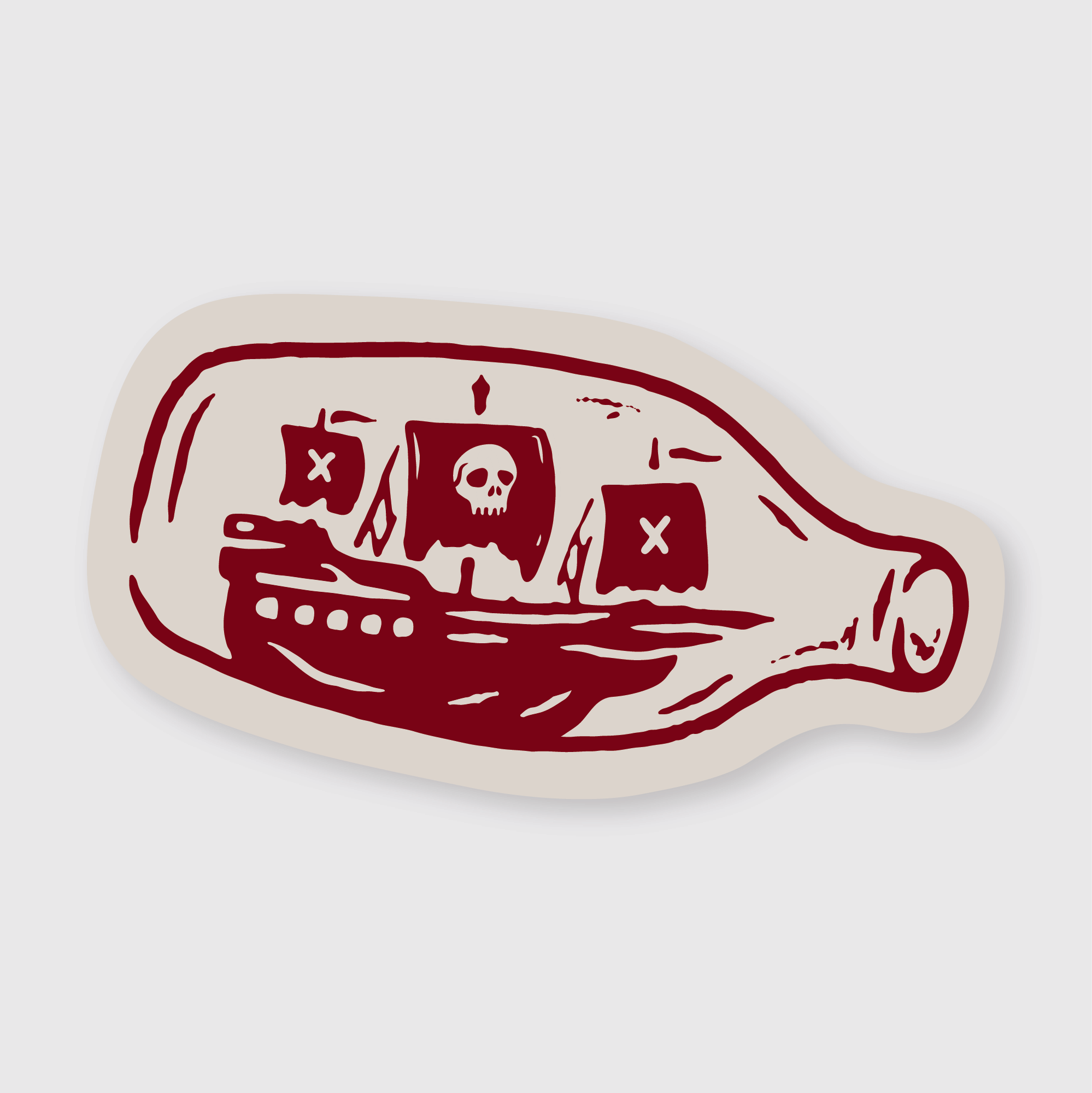 Ship In A Bottle Sticker – Pike Street Press