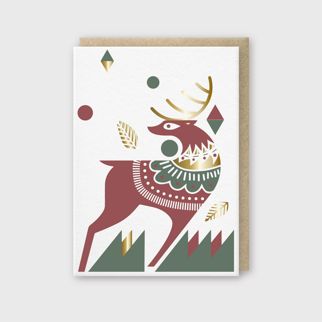 Holiday Geo Deer - Pike Street Press