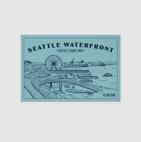 Vintage Seattle Waterfront Postcard