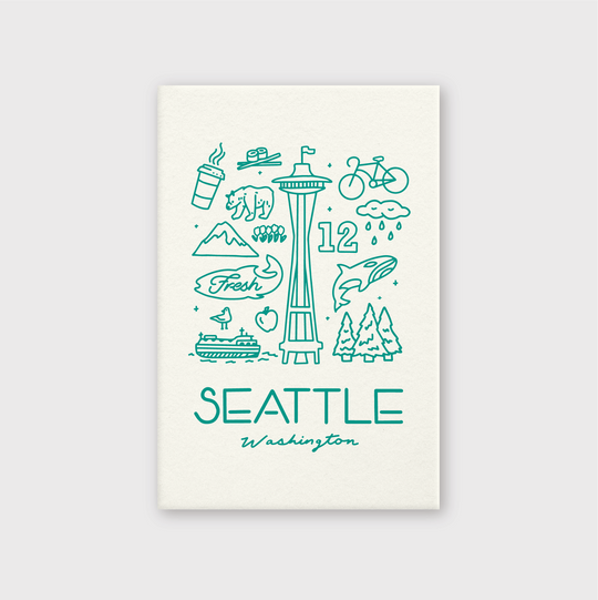 Seattle Icons Postcard