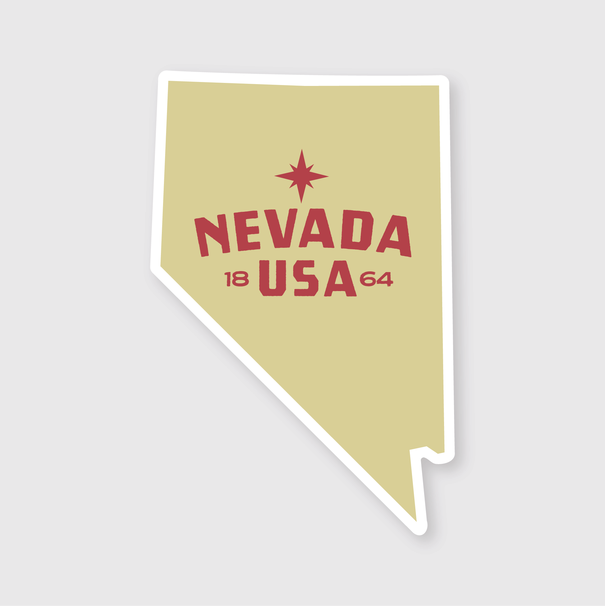 Nevada Simple State Sticker – Pike Street Press