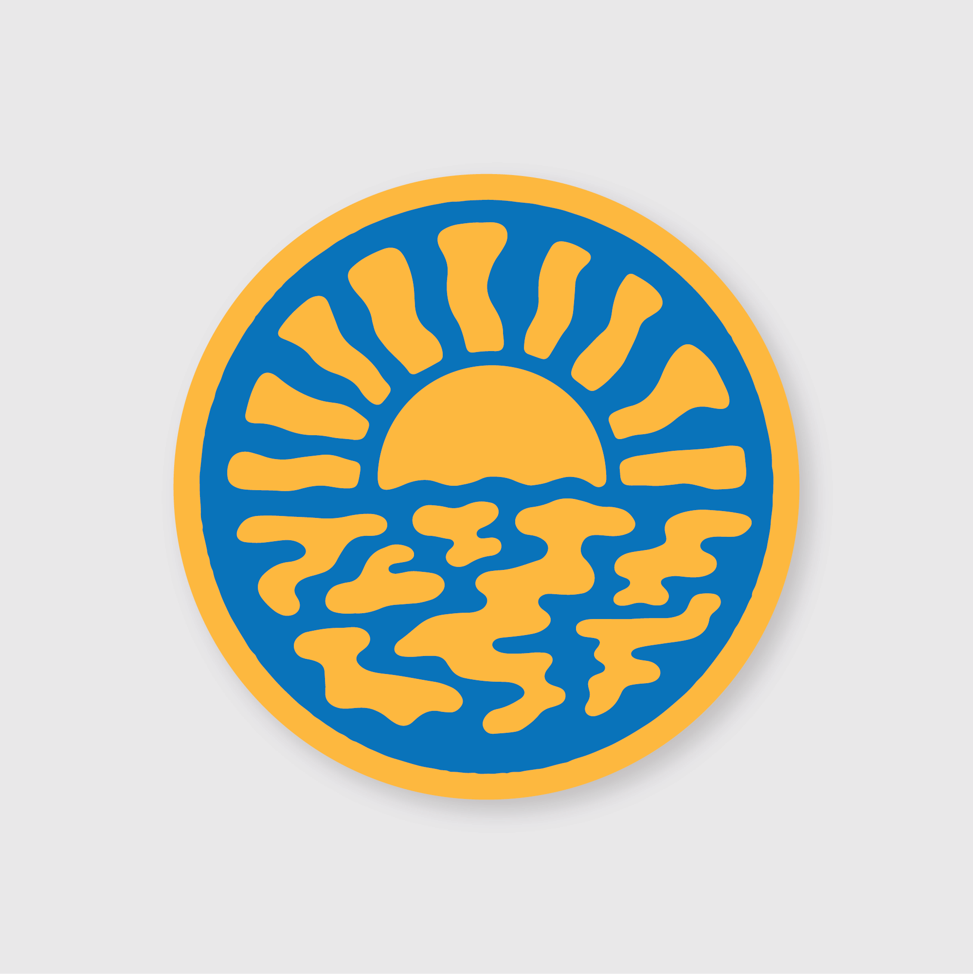 Two Tone Sunset Sticker – Pike Street Press