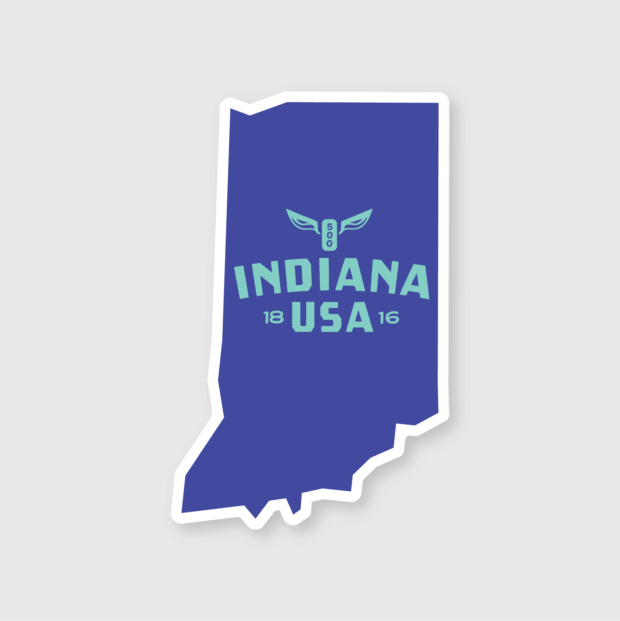 Indiana Simple Sticker – Pike Street Press